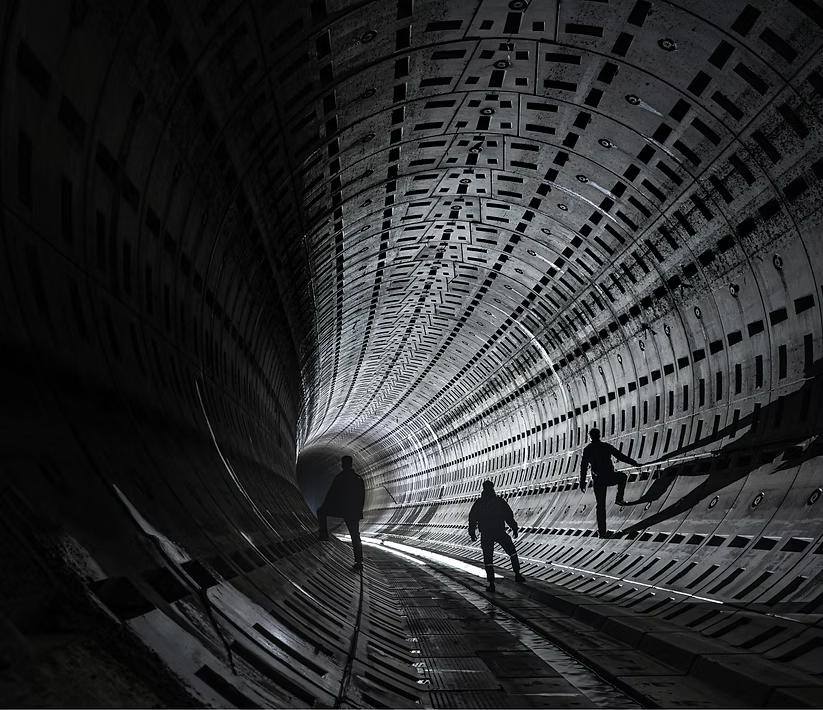 Tunnelbau als Symbolbild für Verkehrswegebau und Infrastruktur