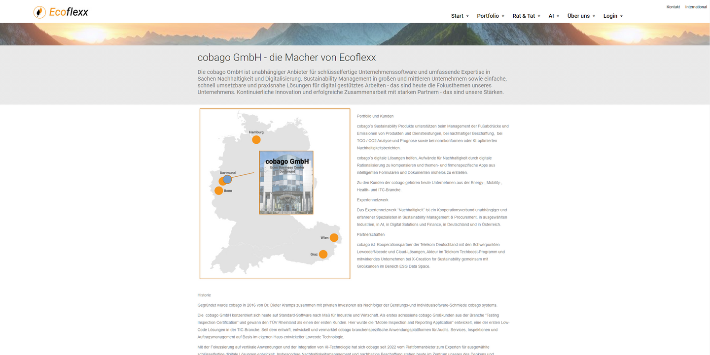 Cobago Website Ecoflexx